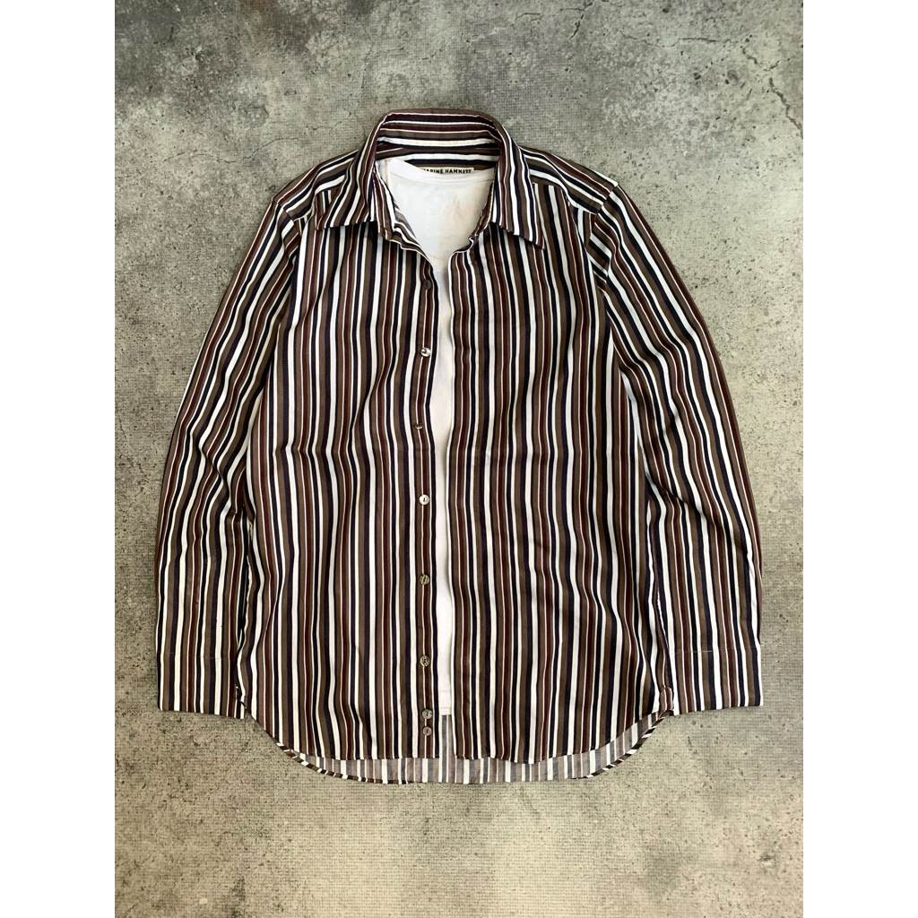 KEMEJA STRIPE KATHARINE HAMNET LONDON