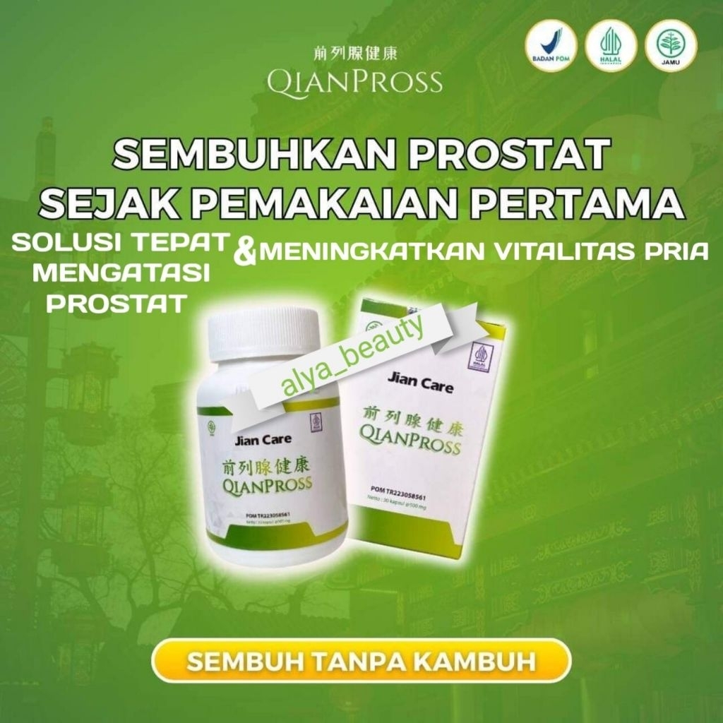 Jiancare Qianpross - Atasi Infeksi Saluran Kemih,Masalah Prostat Herbal BPOM
