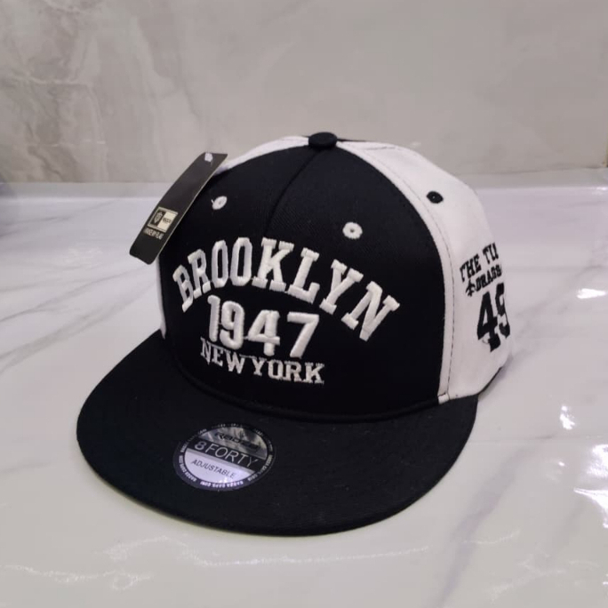 Topi Snapback BROOKLYN 1947 NewYork Premium - Topi Snapback Distro Cap Unisex Pria Wanita Dewasa C.O