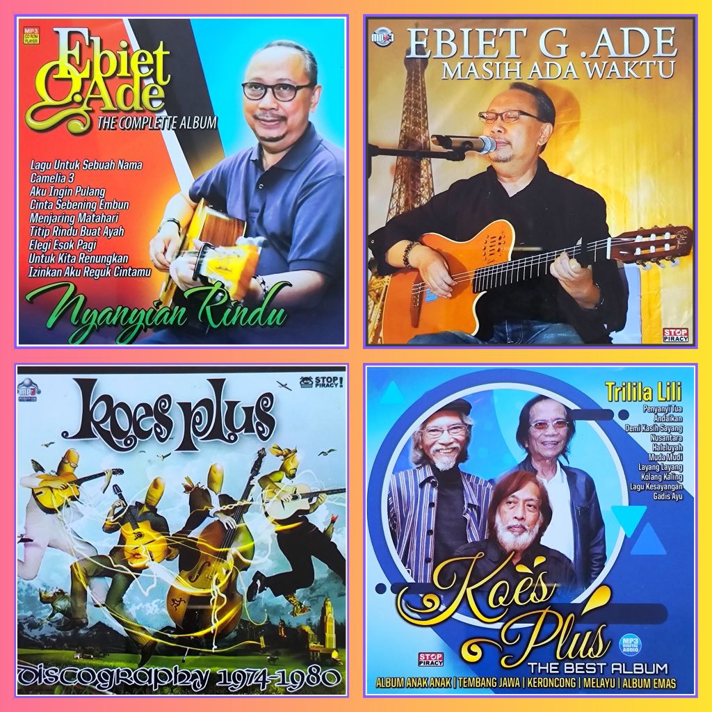 Kaset MP3 Audio Lagu Pop Kenangan Ebiet G Ade - Koes Plus Album Pilihan Nostalgia