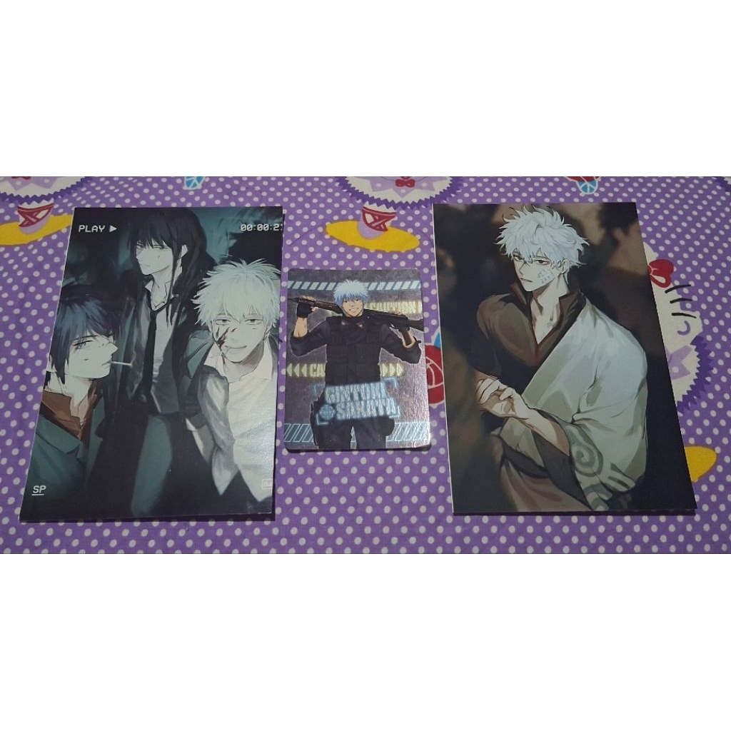 Set Gintama - Card Official & Postcard Fanmade Gintoki
