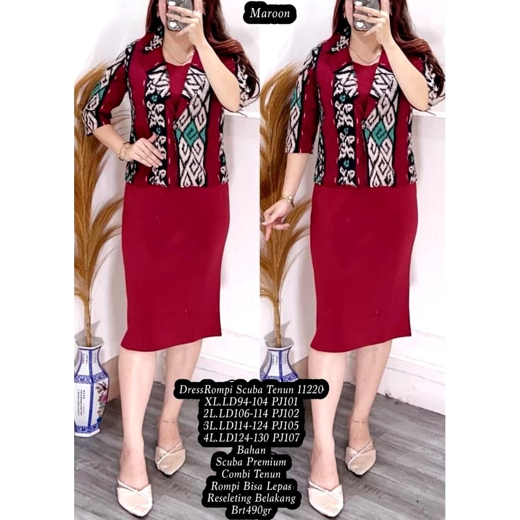 DRES TENUN/DRES NATAL/DRES PREMIUM  BISA SERAGAM