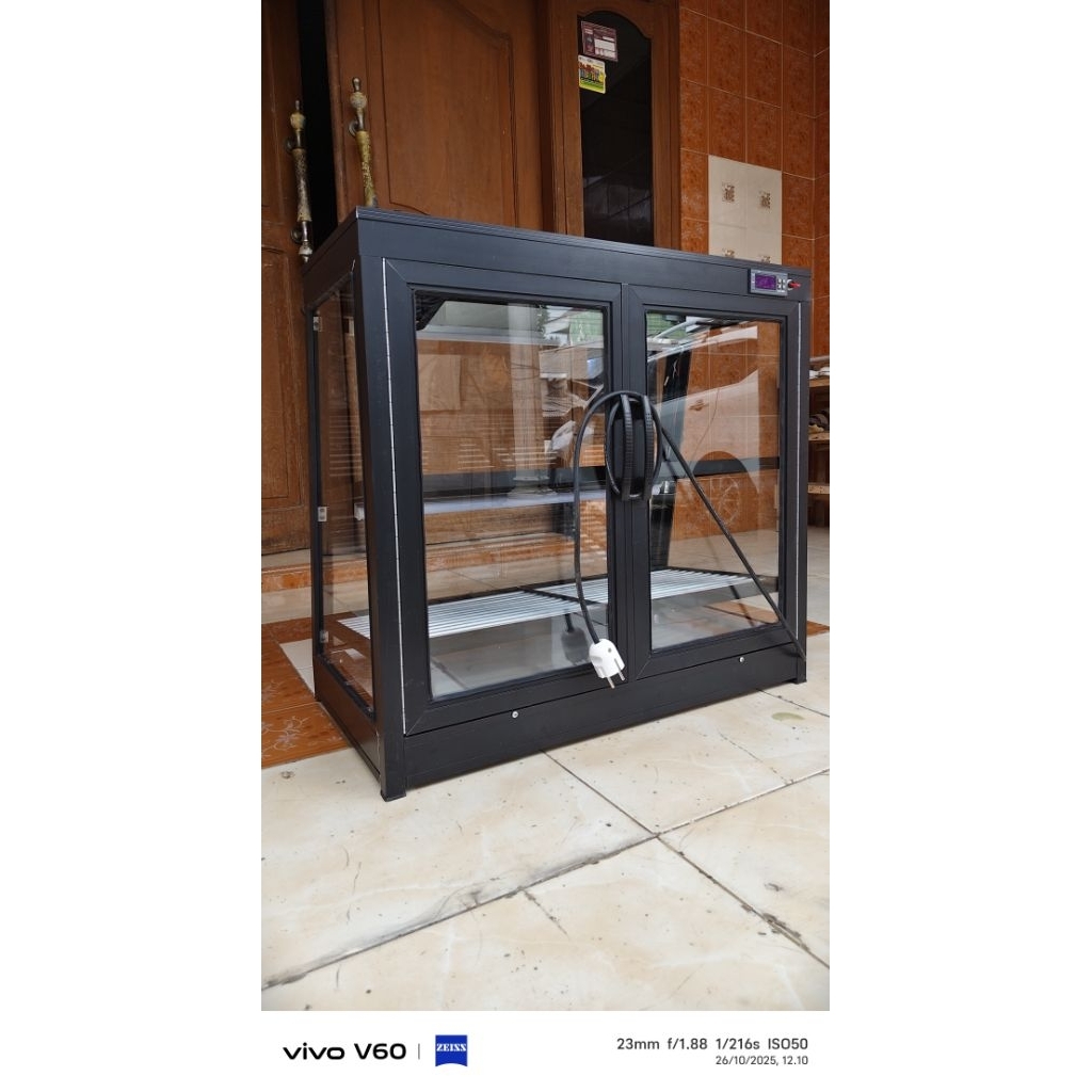 food warmer ayam, showcase penghangat, etalase ayam Kentucky, warmer roti kue