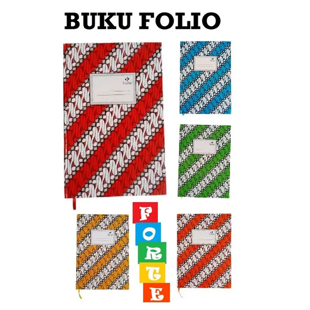 Buku Tulis Okey/forte Folio [1 Buku/100 Lembar] / Buku Tugas Catatan Harian / Buku  Besar