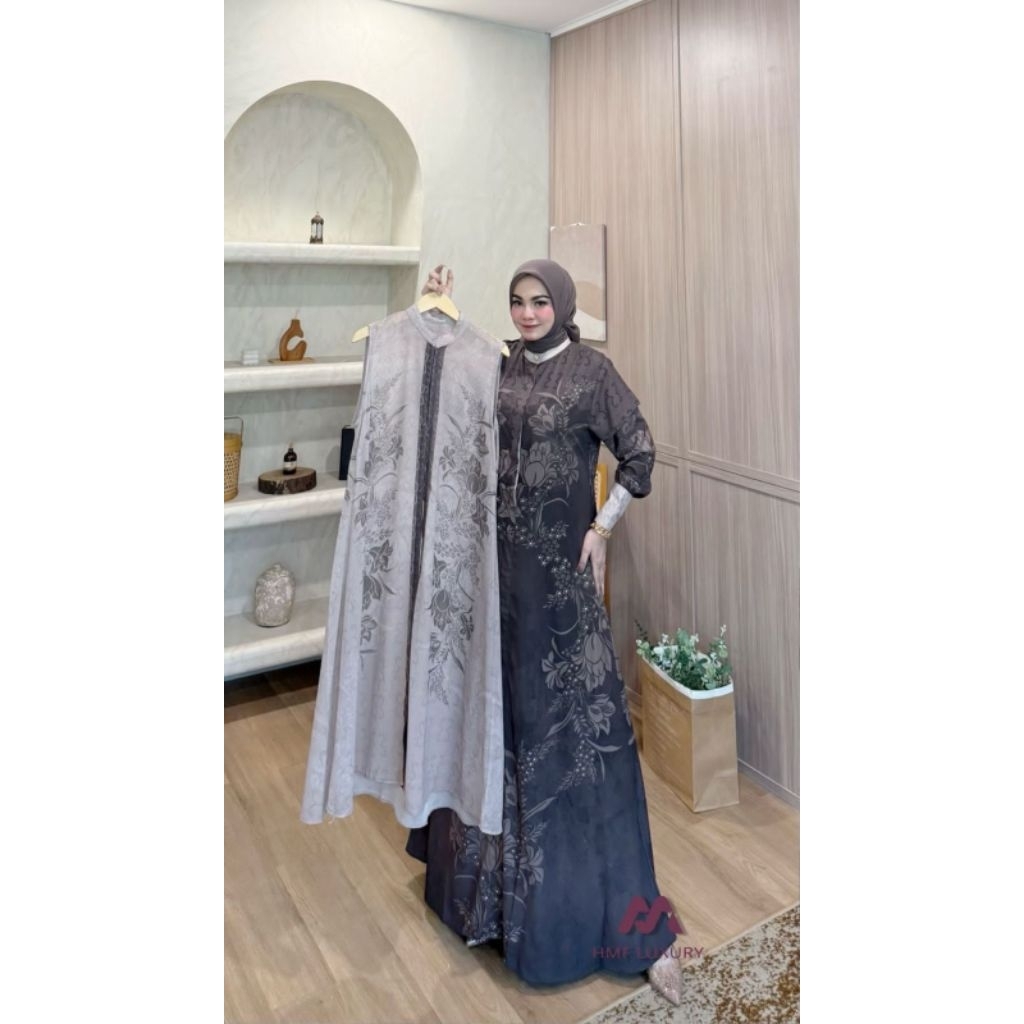 READY SESHA NEW DRESS 2IN1 vol 10,11 by HMF LUXURY Best seller GAMIS LEBARAN GAMIS ORIGINAL GAMIS TE