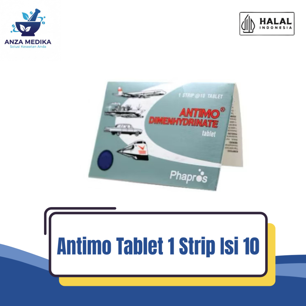 Antimo Tablet – Obat Mabuk Perjalanan & Mual | Aman untuk Dewasa & Anak