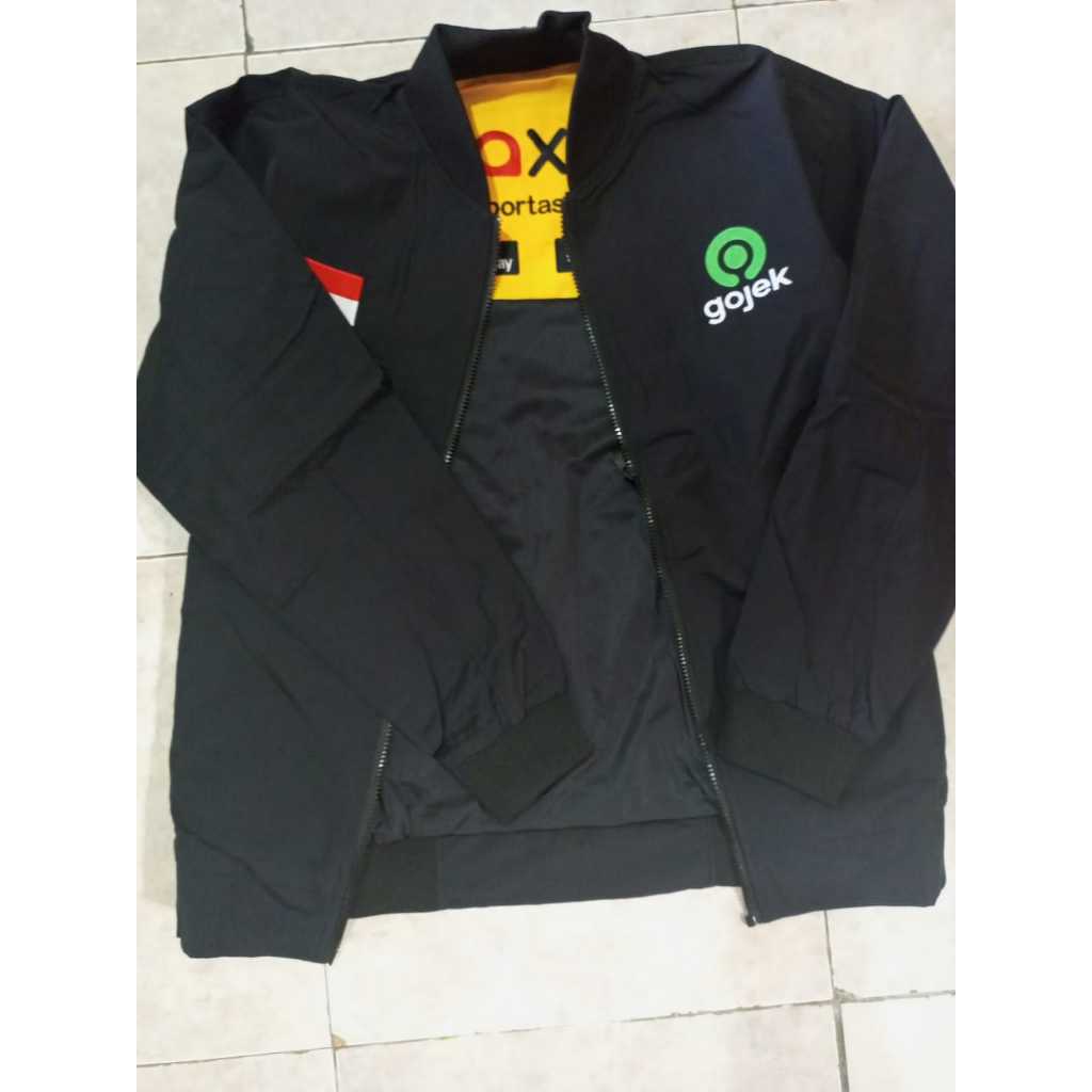 JAKET HITAM GOJEK BOLAK BALIK MAXIM MURAH