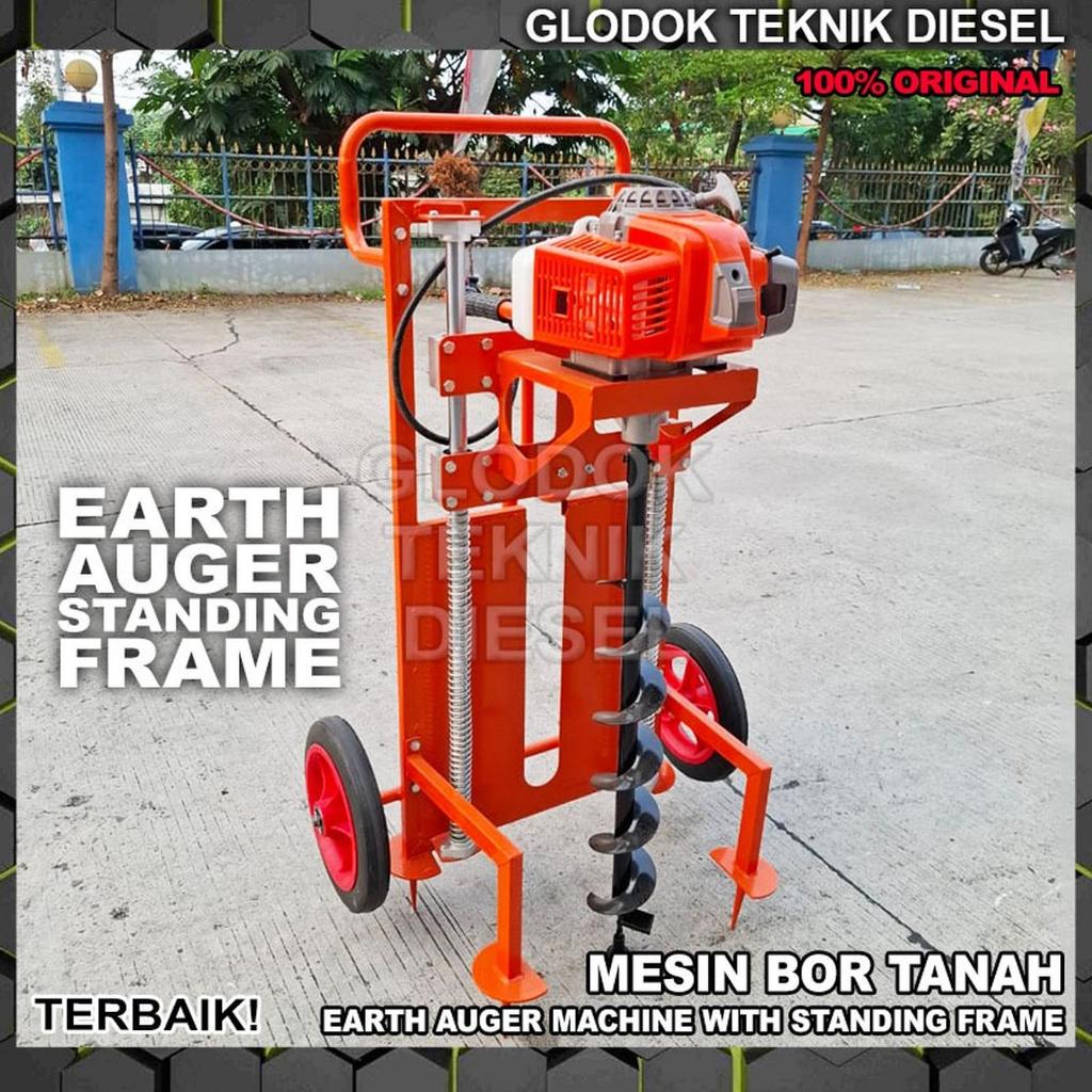 Mesin Bor Tanah Dorong Roda STANDING FIRMAN FPD62SP Frame / Power Drill Earth Auger Drill FPD 62SP M