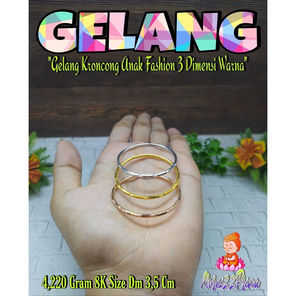 GELANG ANAK KRONCONG EMAS ASLI