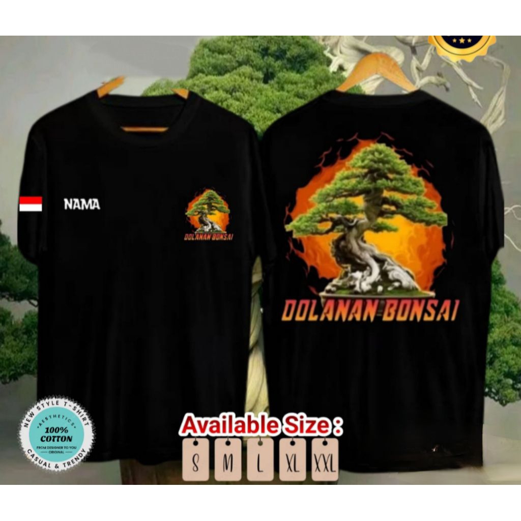 KAOS TSHIRT DOLANAN BONSAI//KAOS PECINTA BONSAI