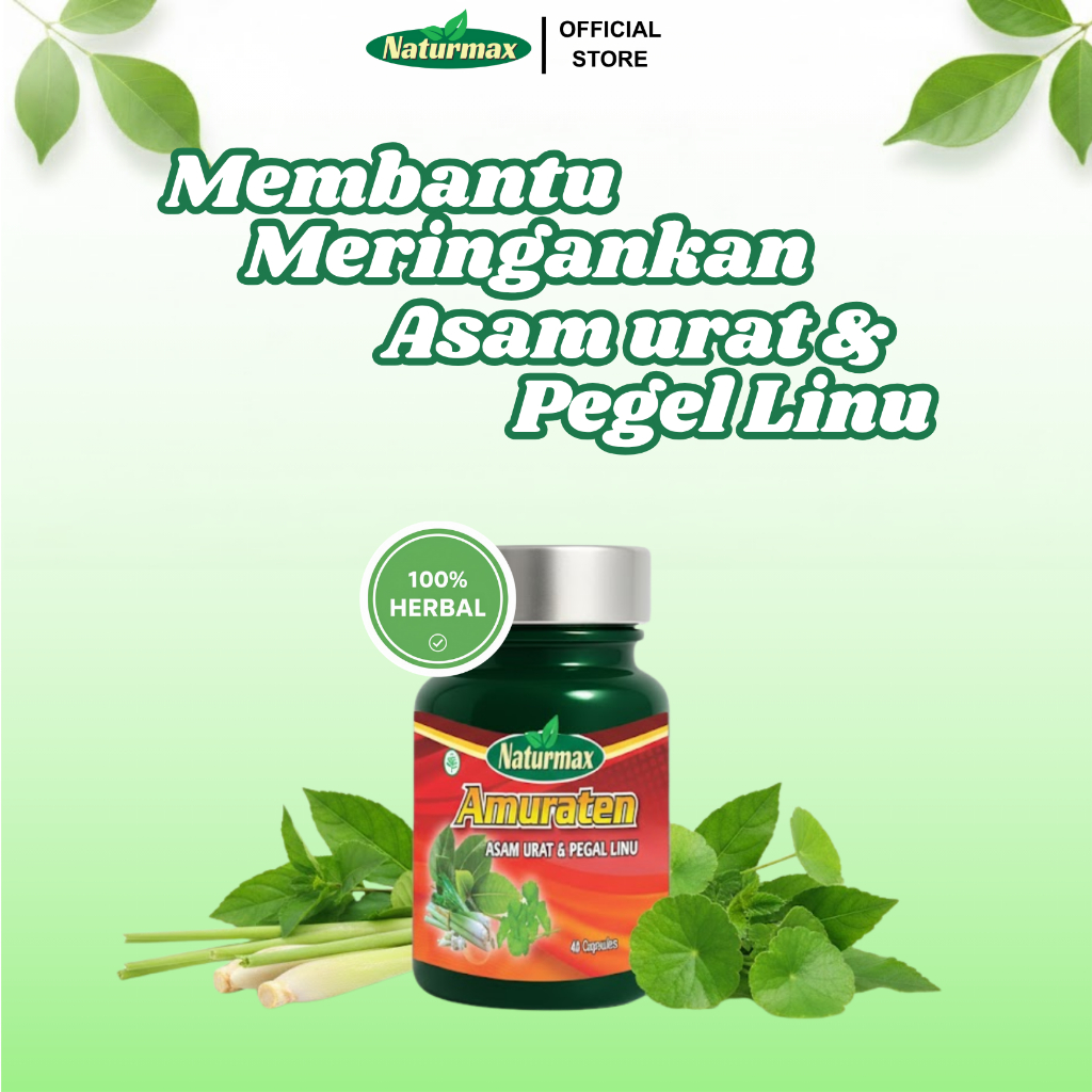 AMURATEN – Suplemen Herbal Anti Asam Urat, Bebas Nyeri Sendi & Bengkak