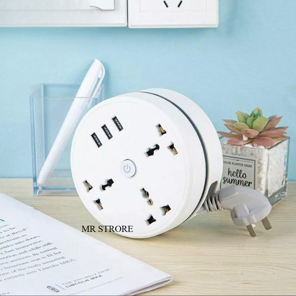 Colokan Listrik USB Smart Power Strip Stop Kontak