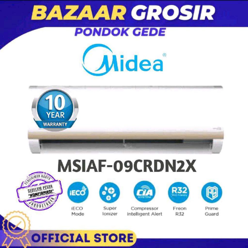 AC MIDEA 1PK MSIAF - 09CRDN2X / MSIAF09CRDN2X / MSIAF 09CRDN2X