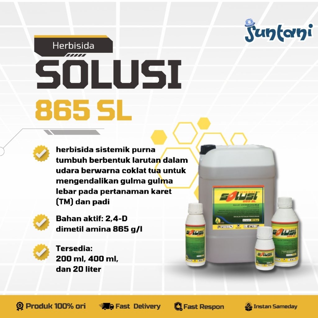 HERBISIDA SOLUSI 865 SL 1 Liter