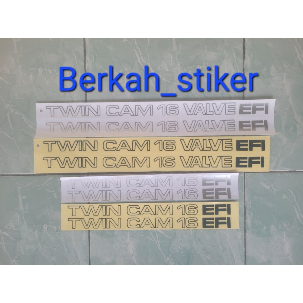 stiker twin cam 16 efi/sticker tulisa twin cam 16 valve efi/sticker twin cam 16 efi