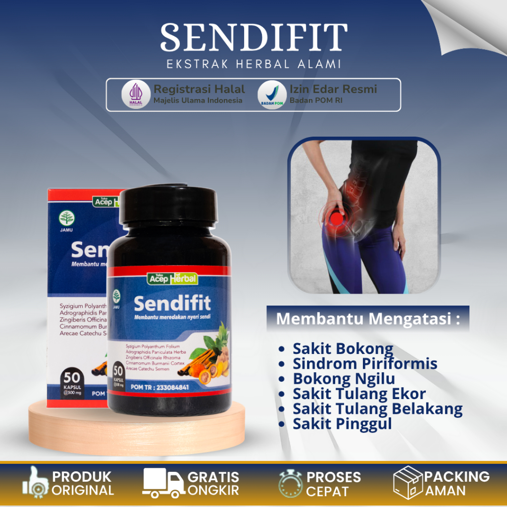 [BISA COD] Obat Sindrom Piriformis / Nyeri Otot Bokong, Obat Sakit Bokong / Pantat, Obat Bokong Kaku