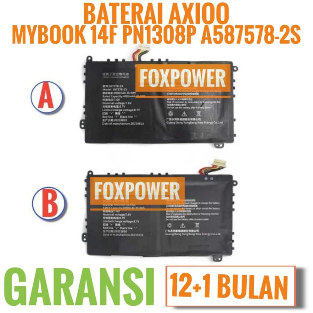 Baterai Axioo Mybook 14F PN1308P A587578-2S Original