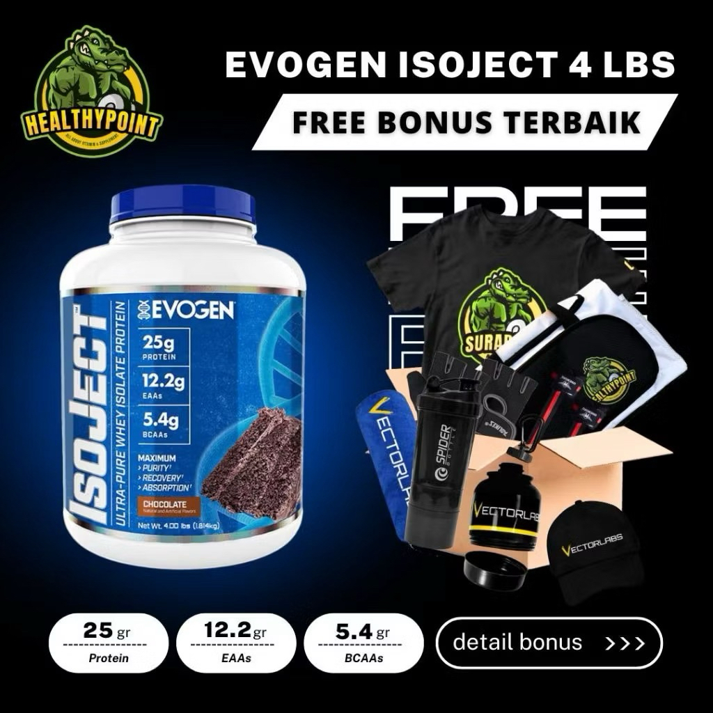 EVOGEN ISOJECT 4lbs Whey Protein Isolate Iso Ject