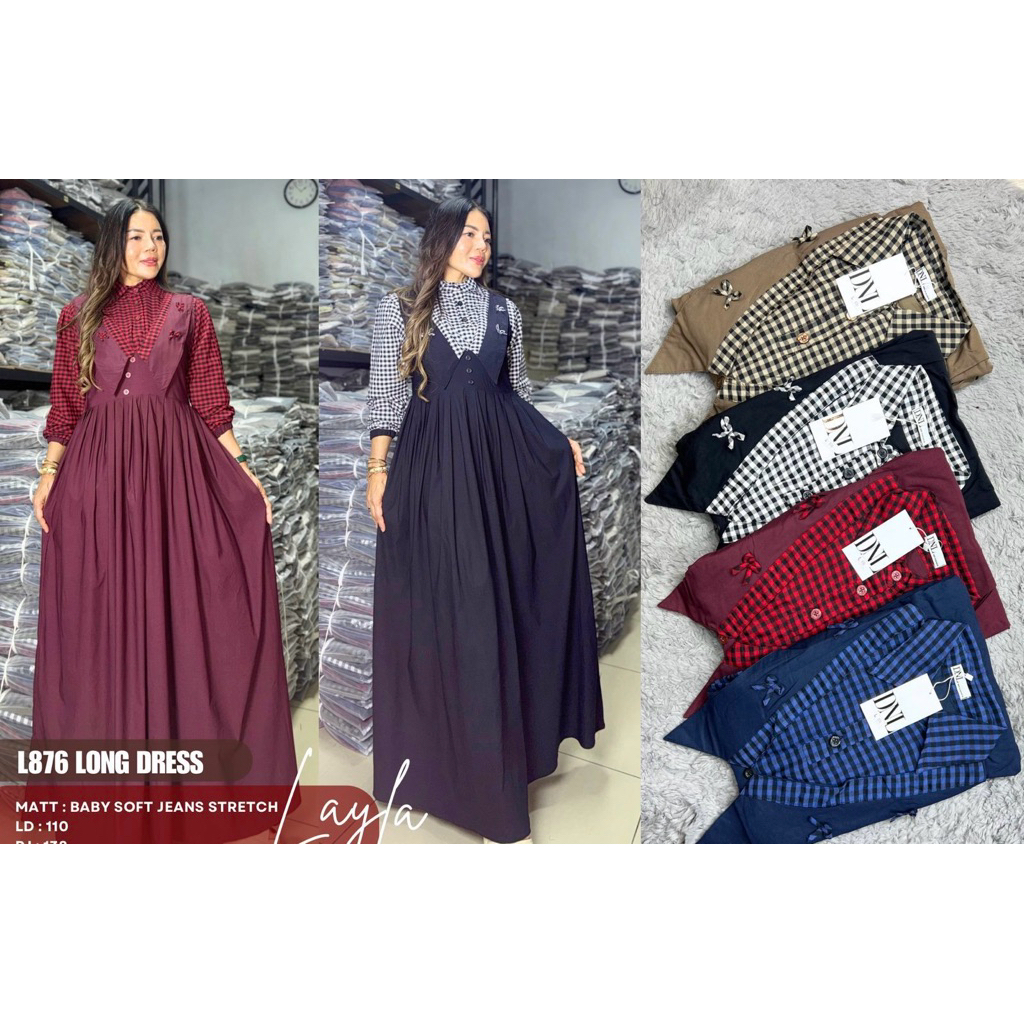 Gamis layla terbaru - Gamis layla busui - Gamis layla 876 - Gamis layla busui