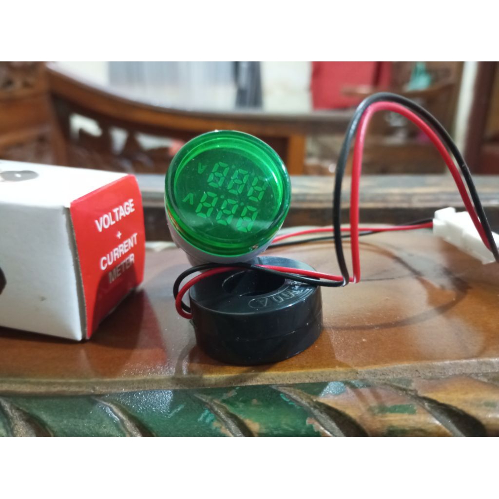 volt+Amper meter hijau