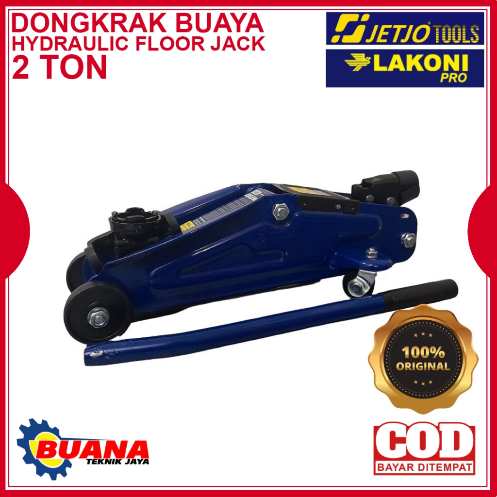 JETJO TOOLS / LAKONI PRO Dongkrak Buaya 2 TON / Hydraulic Floor Jack 2T 801050