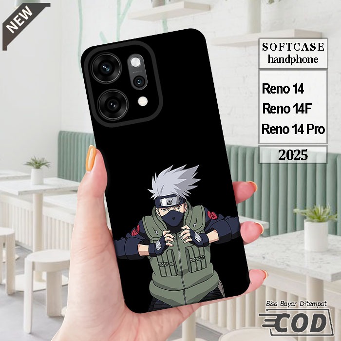 Case OPPO RENO 14  _OPPO RENO 14F  _OPPO RENO 14 PRO  _Casing silikon hitam bening Elastis keren