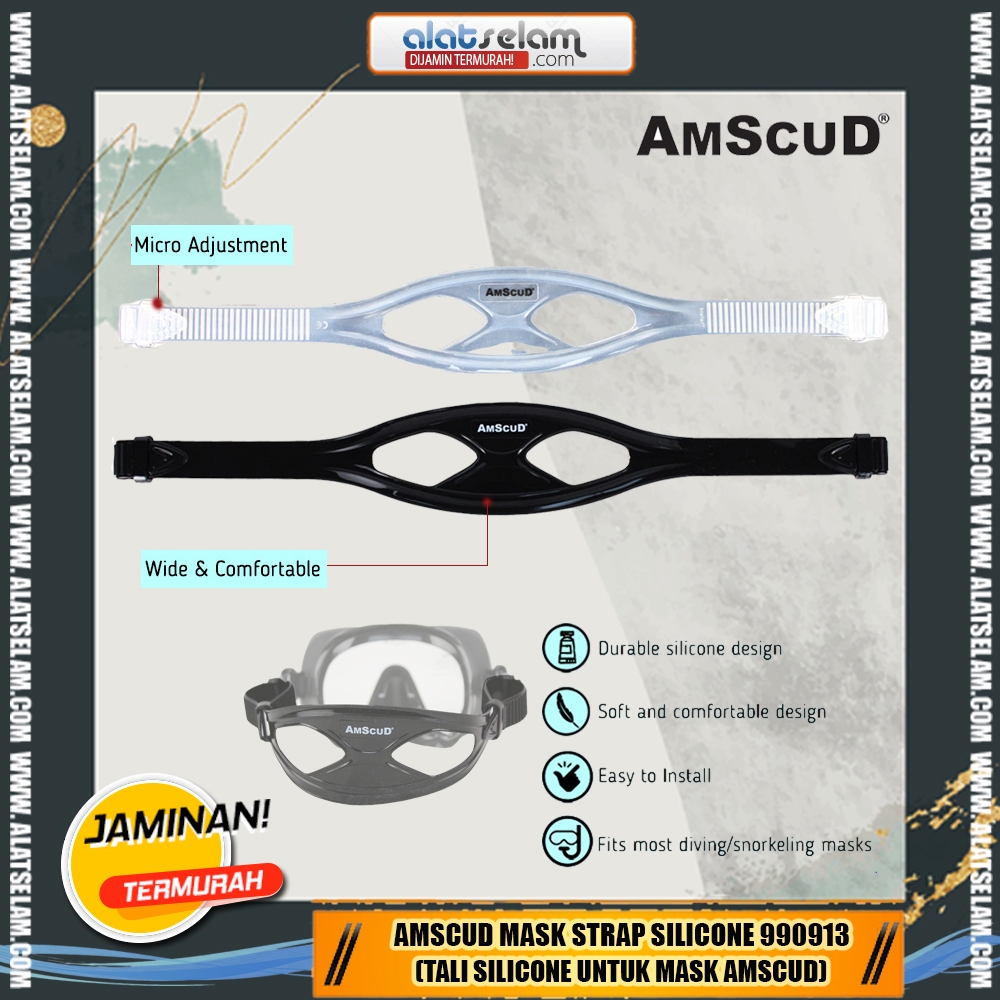 AmScuD Mask Strap Silicone 99091323 / Tali Mask AmScuD / Tali Kacamata Mask Selam / Strap Mask AmScu