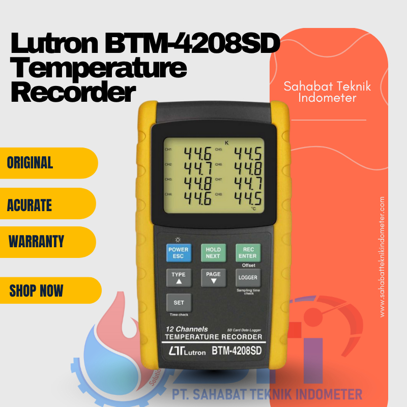 Lutron BTM-4208SD Temperature Recorder