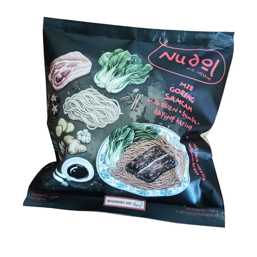 NUDOL Mie Goreng Babi dengan Samcan Asli