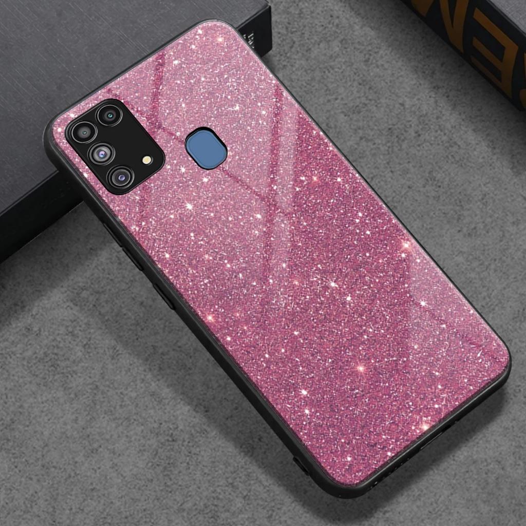 SOFTCASE SAMSUNG M31 - Kesing Glossy Kilau Samsung M31 - Casing Luxury Glitter G12 - Case Premium Ke