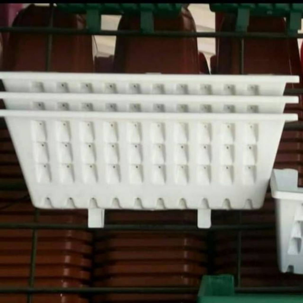 pot gantung 30 cm putih pot lee kwan yew pot tempel pot plastik