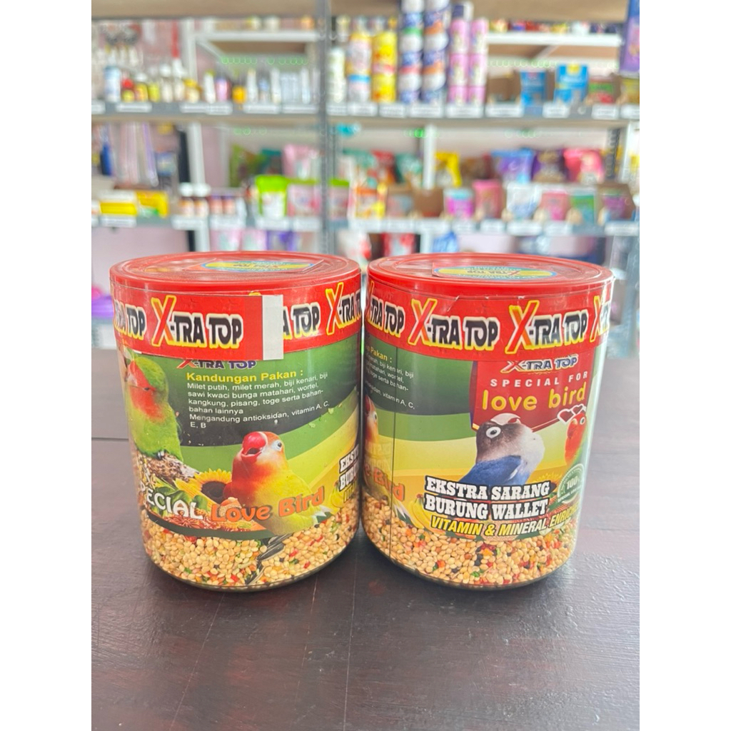 PAKAN BURUNG LOVEBIRD X-tra TOP - PAKAN BURUNG LOVEBIRD GACOR