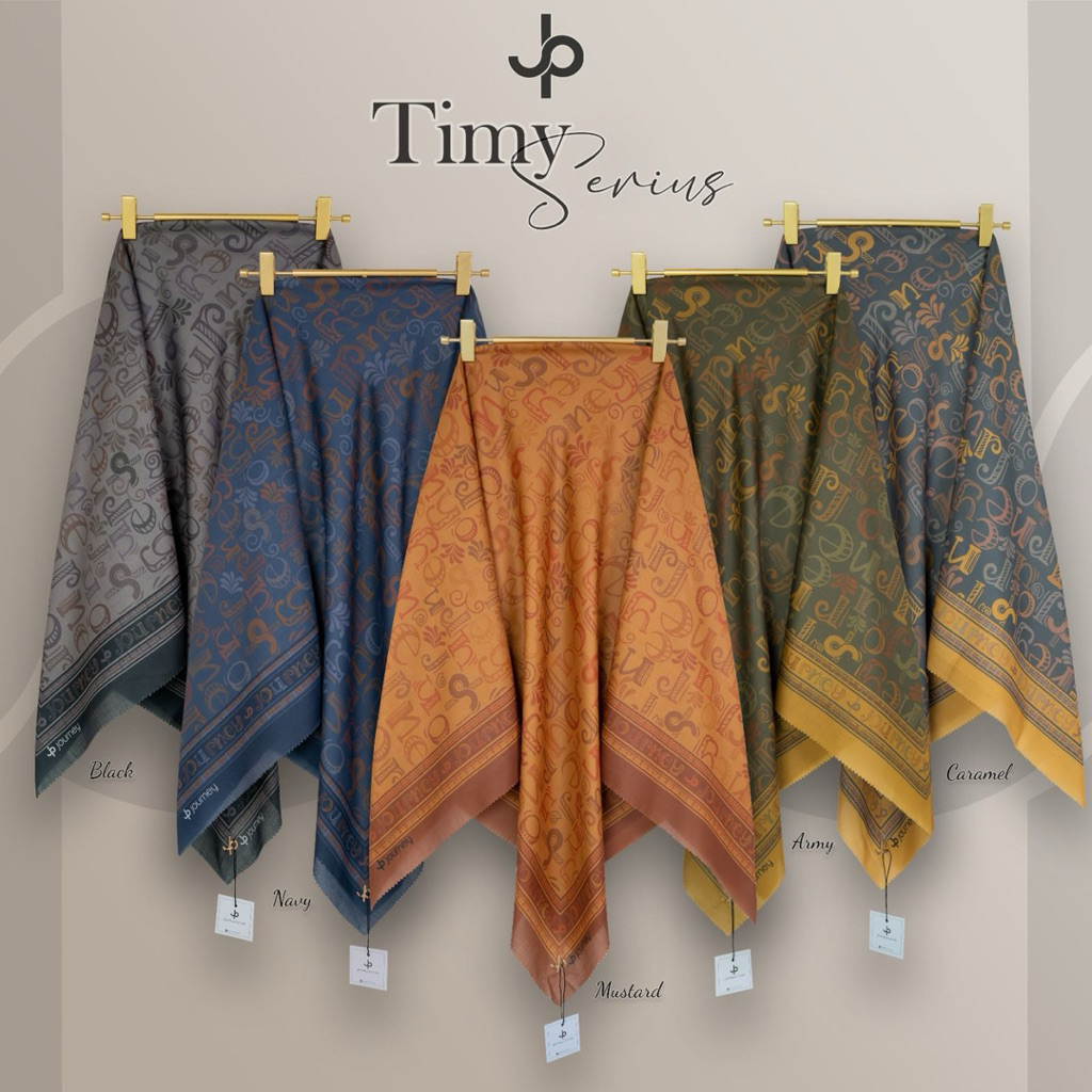 Timy Series by Journey Scarves Ori Jilbab Motif Bahan Voal Ultrafine Shiny