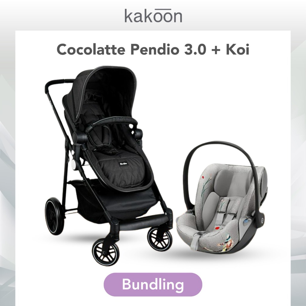 KAKOON COCOLATTE | CYBEX  Pendio 3.0 Stroller || Cloud Q Koi Infant Carrier