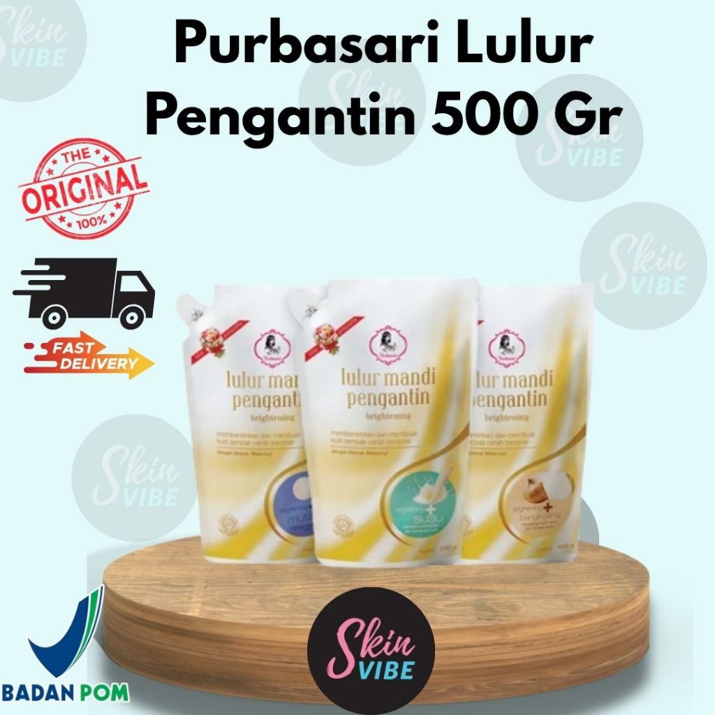 PURBASARI LULUR MANDI PENGANTIN BRIGHTENING 500GR / LULUR PENGANTIN PURBASARI