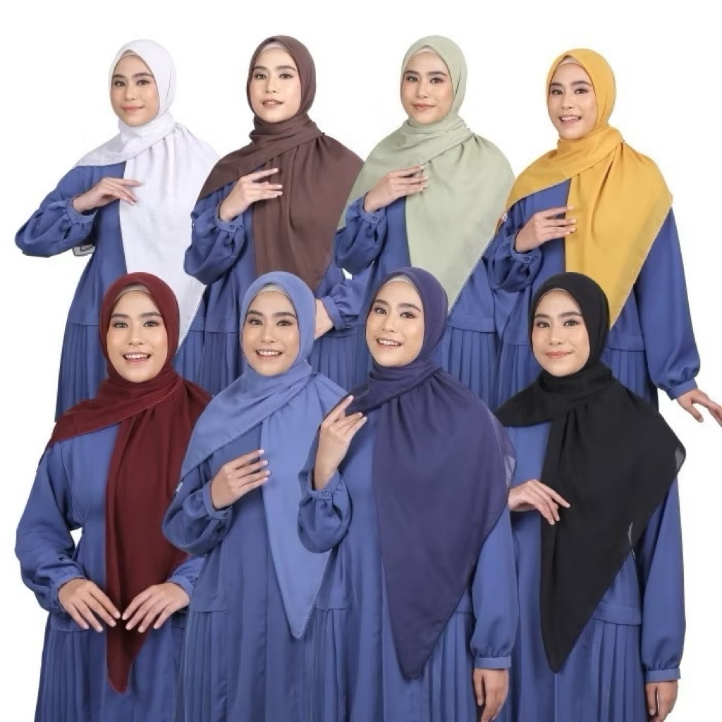 ZOYA BERNA SCARF segi empat zoya ORIGINAL 120 x 120