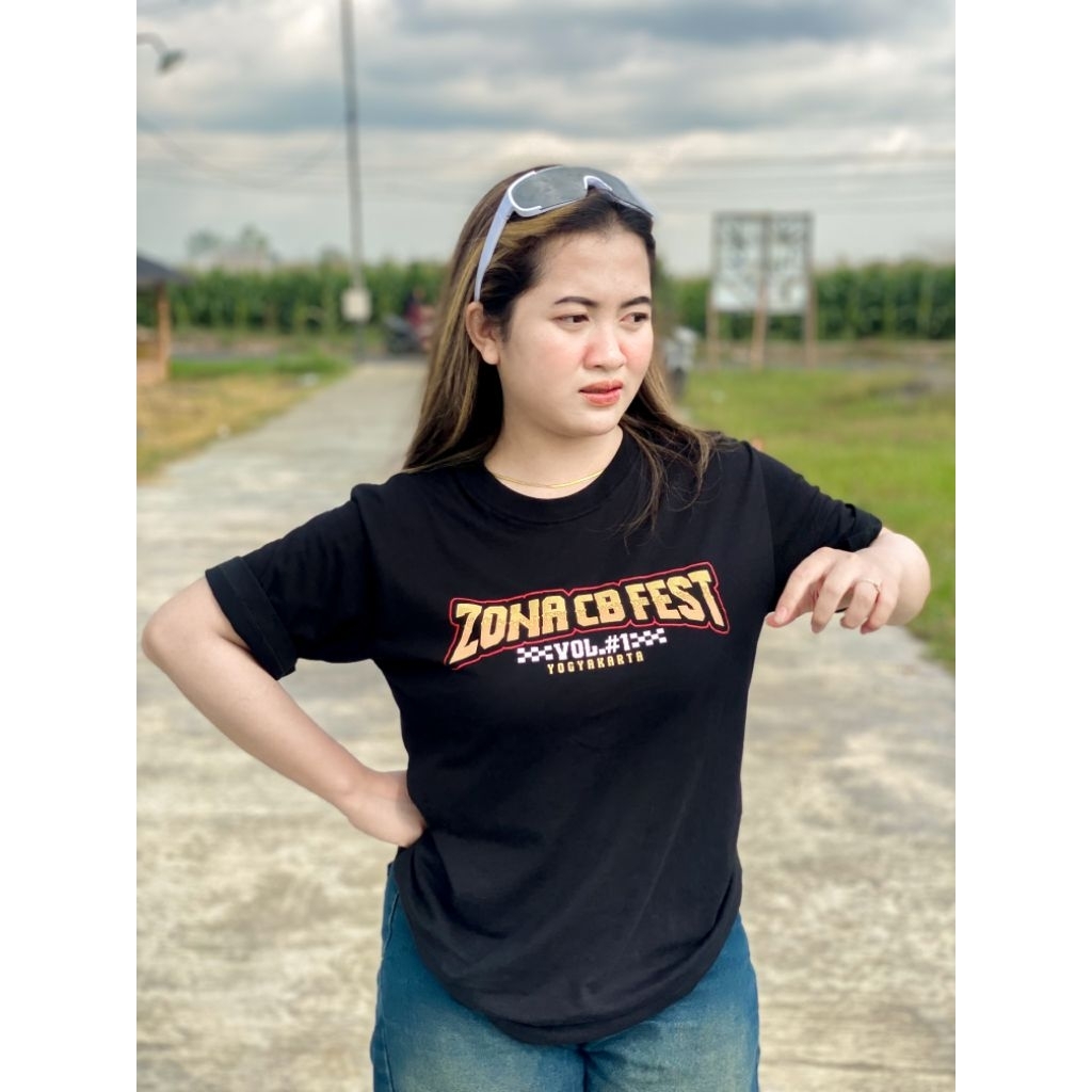 KAOS ACARA ZONA CB FESTIVAL VOL 1 YOGYAKARTA ORIGINAL / KAOS ZONACB FEST  / KAOS ACARA CB JOGJA / KA