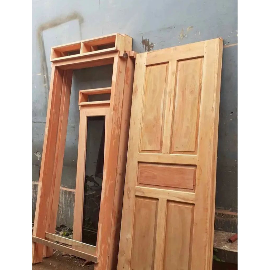 pintu kusen jedela loster kayu mahoni