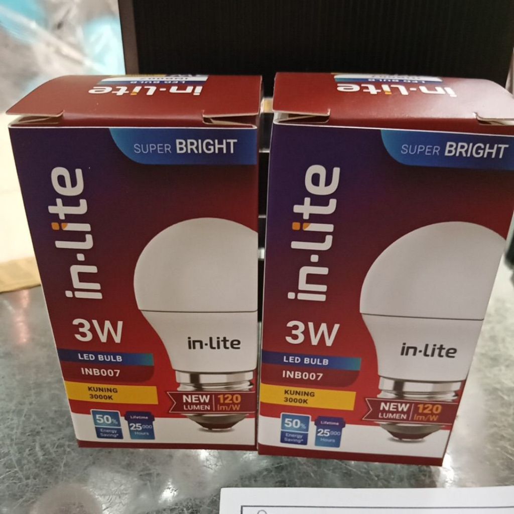 Lampu LED BULB Inlite 3Watt Inlite INBC007 -Kuning