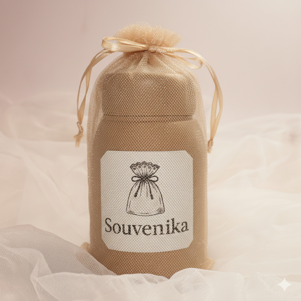 Kantong Tile 12x20 - Kantong Tile Souvenir - Sarung Tile Serut Botol Gemoy