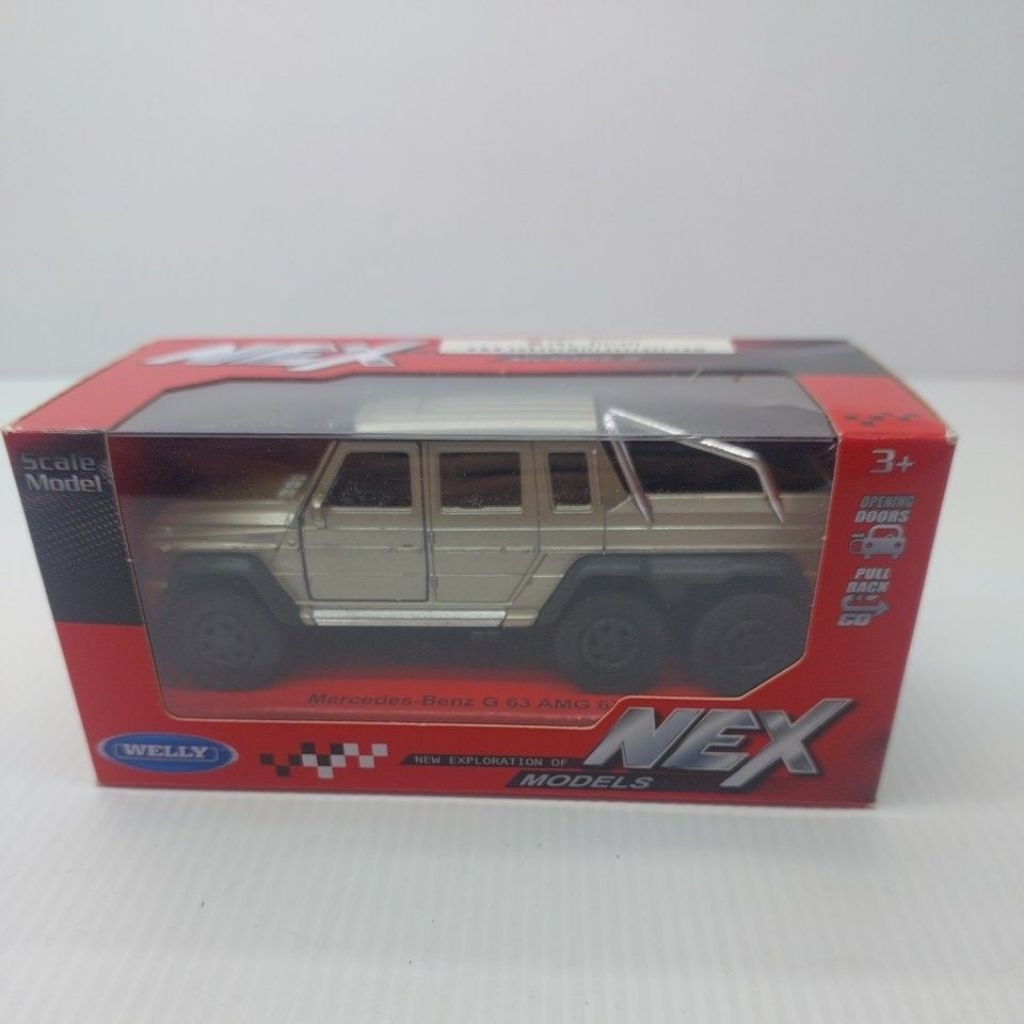 MAINAN ANAK DIE CAST WELLY 1:32 MOBIL BESI KOLEKSI WELLY MERCEDES BENZ G 63 AMG 6X6