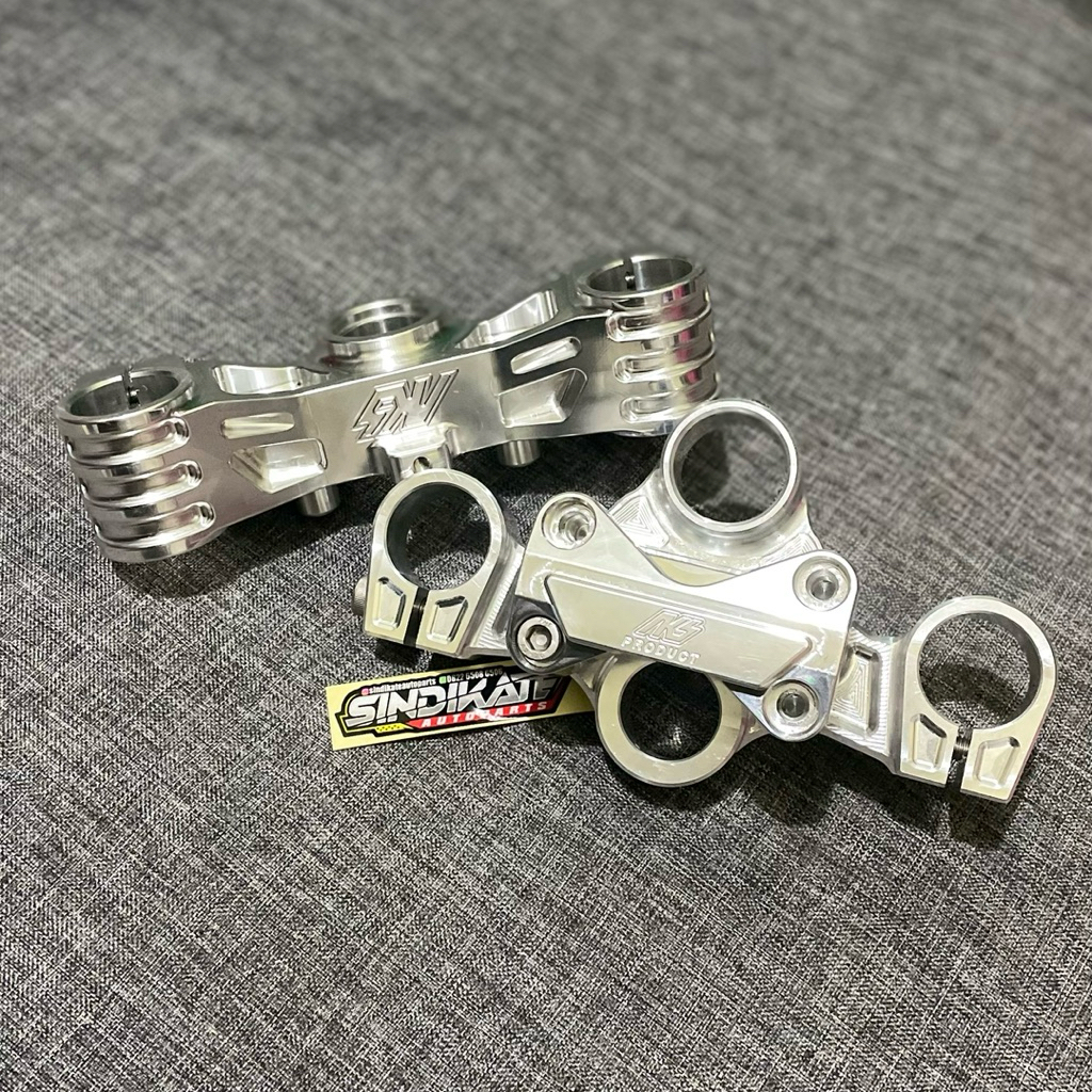 SEGITIGA ATAS BAWAH NINJA RR  CNC T ATAS BAWAH TRIPLE CLAM CNC T7 AS 33 PNP NINJA R RR KR150 SS RX K