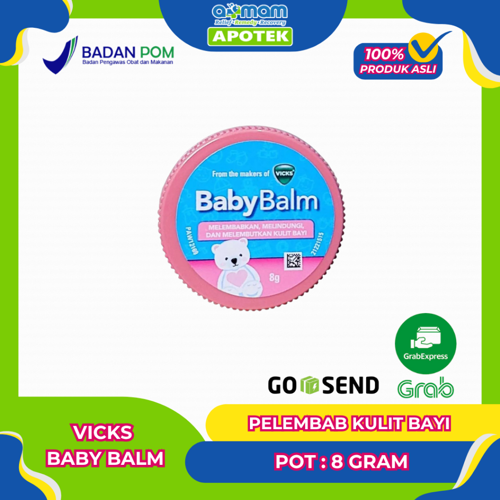 Vicks Baby Balm 8 gram - Pelembab Vicks BabyBalm