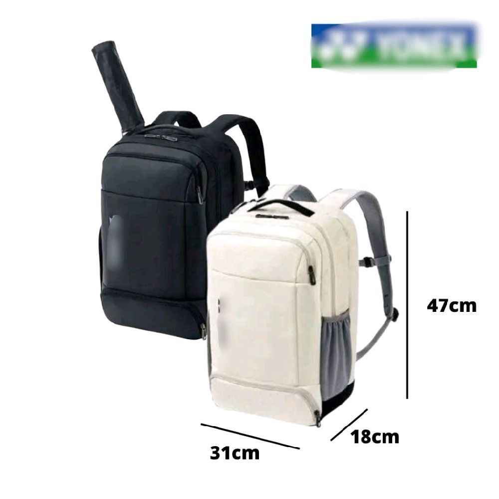 YONEX Tas Badminton BACKPACK 2018S JP Code Putih & Hitam ORIGINAL Bag 31x18x47cm Terbaru 2020 Made i