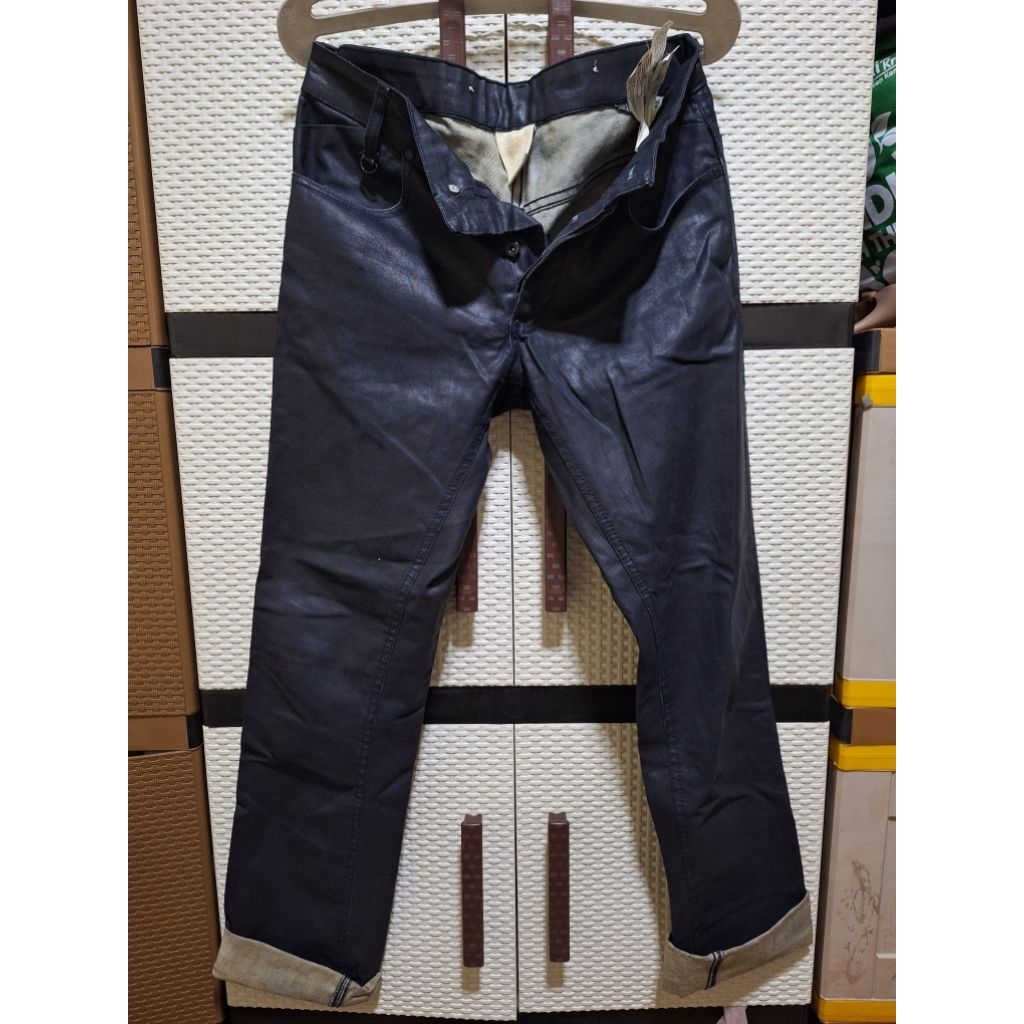 ZARA Black Coated Denim