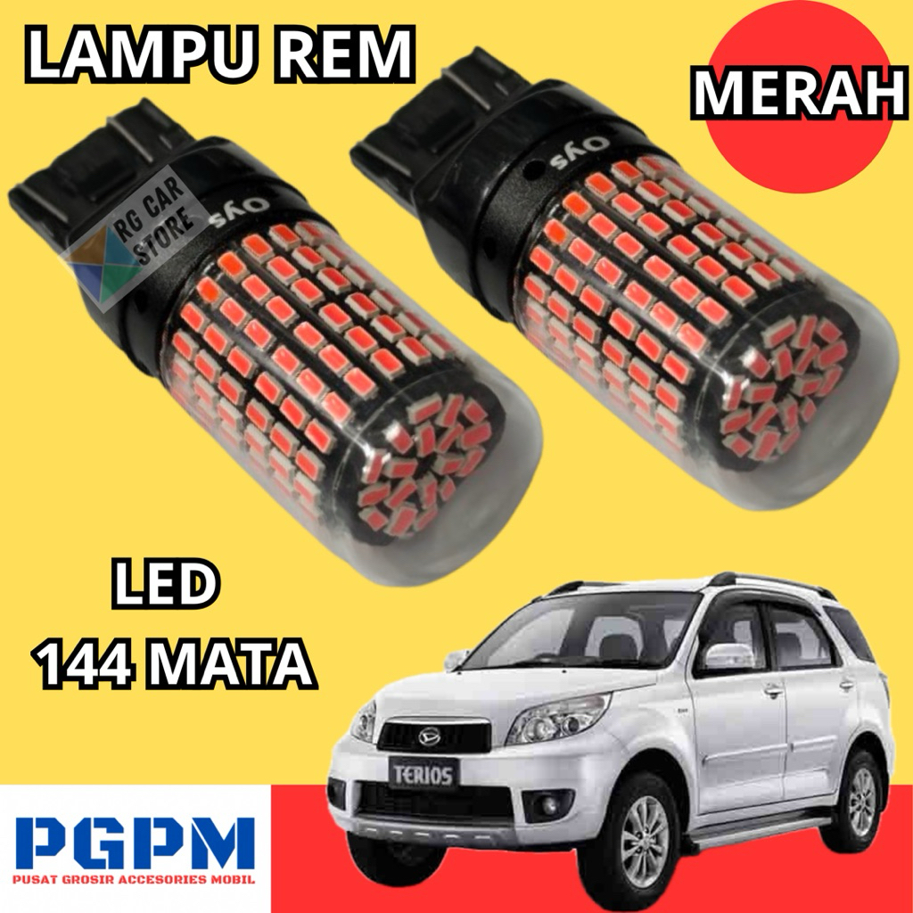 Lampu Rem Dajjal Terios Merah 144 Mata LED Original Lucid PnP Daihatsu Terios