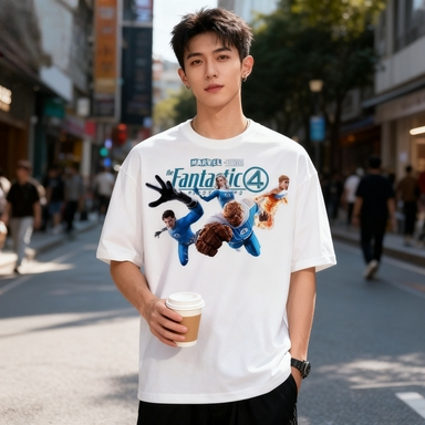 Kaos T-shirt Bertema Fantastic 4 Marvel