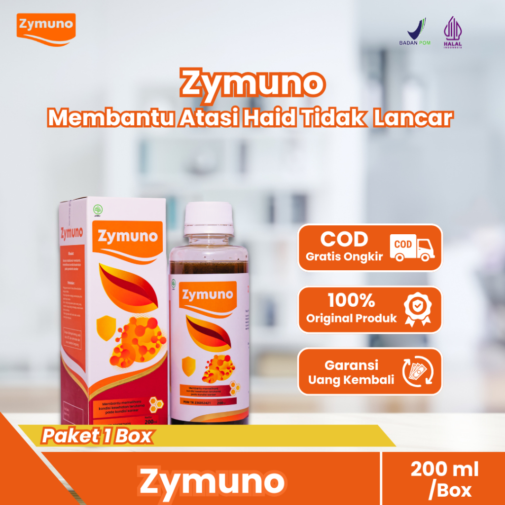 Zymuno - Madu Herbal Alami Membantu Atasi Haid Tidak Lancar ORI 1 Botol