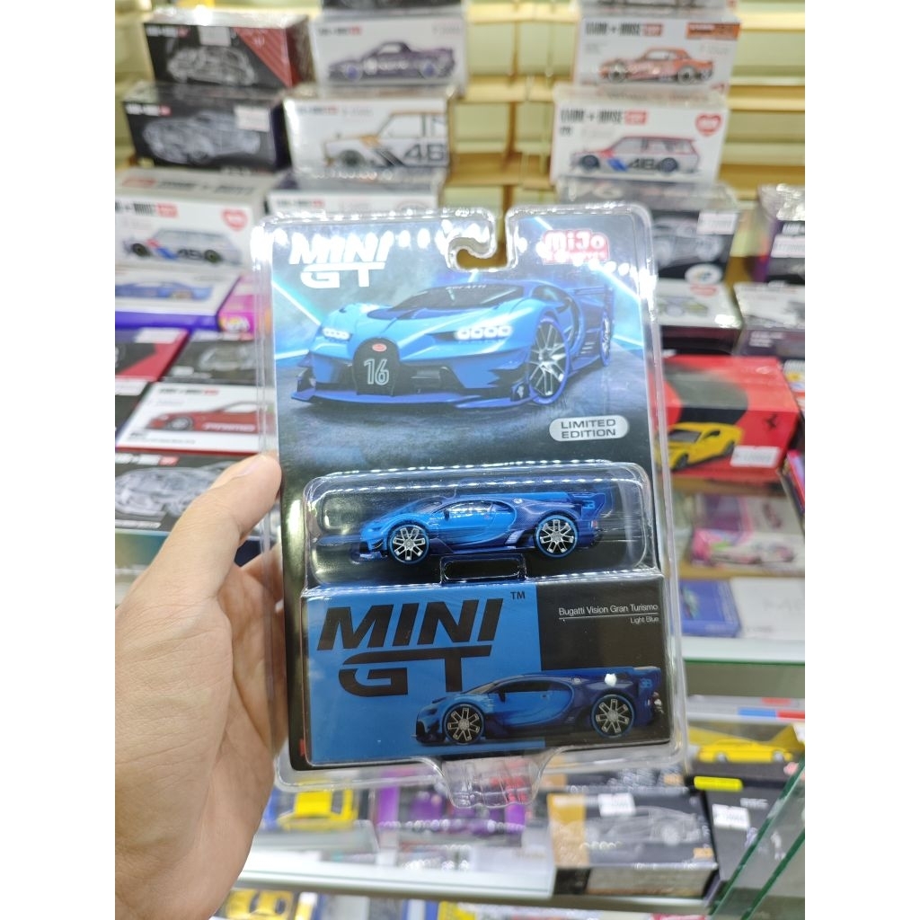 Mini GT Bugatti Vision Gran Turismo Light Blue Blister MGT 266