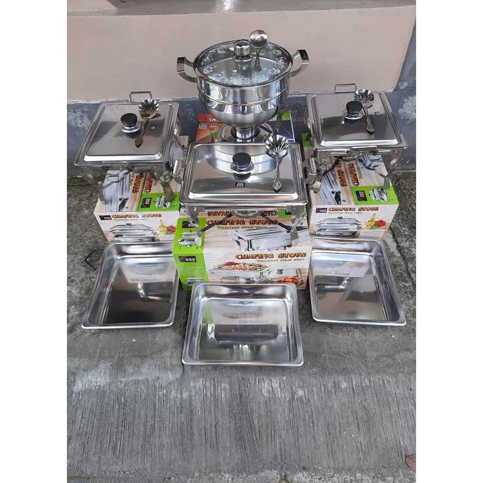 sentra_prasmanan Prasmanan Set Jumbo 3 Pcs + Supra 28cm 1Pcs Free Sendok